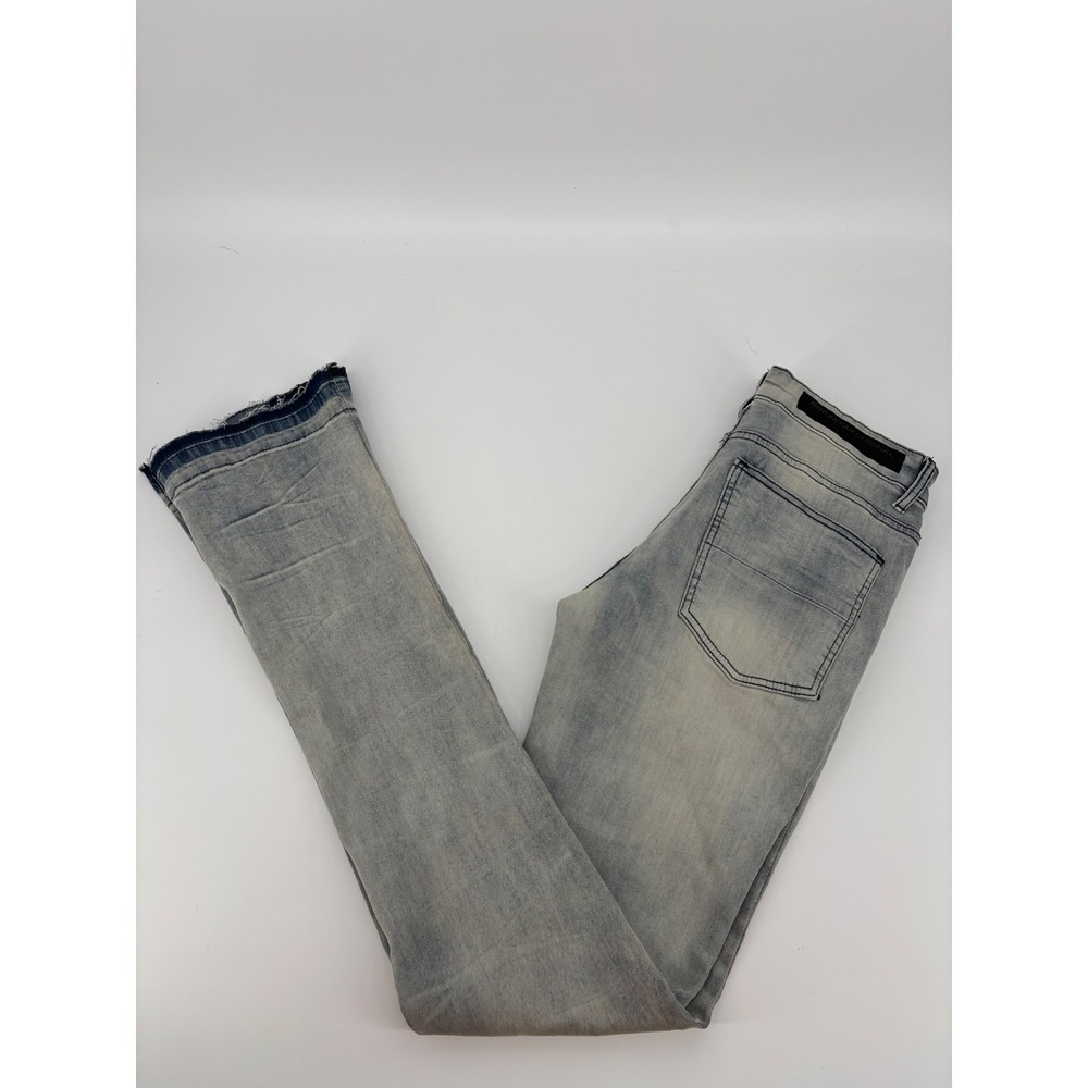 Rockstar Original RSM205 Flare Denim Jeans Light Wash Distressed Mens 32x34